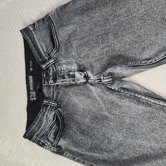 SOCIAL COLLISION WOMENS JEANS RUDE FIT SIZE  28×32 WASHED BLACK DENIM - Picture 3 of 11